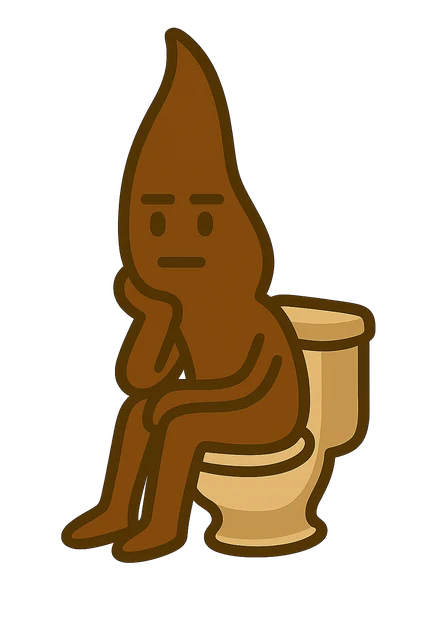 孤高の一本うんこ
